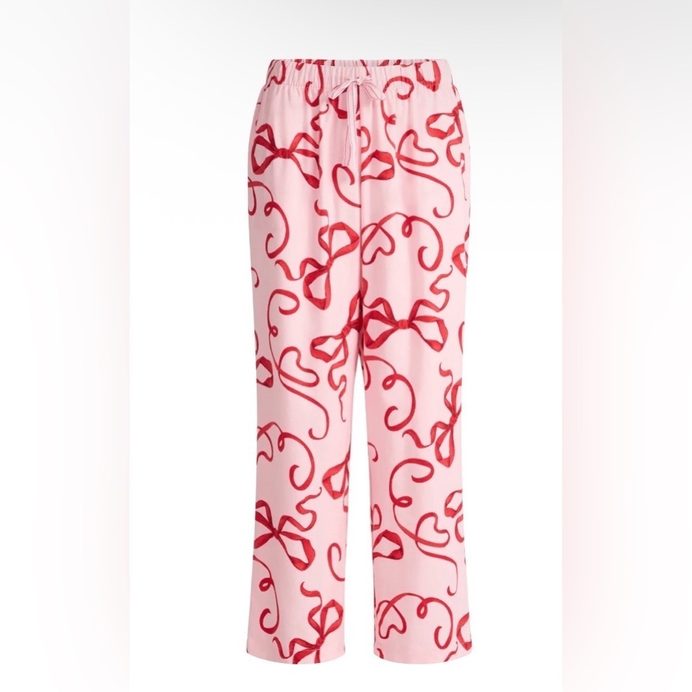 💗Joyspun Women's Valentine Flannel Sleep or Lounge Pants, 30'' Inseam, Pockets 😍